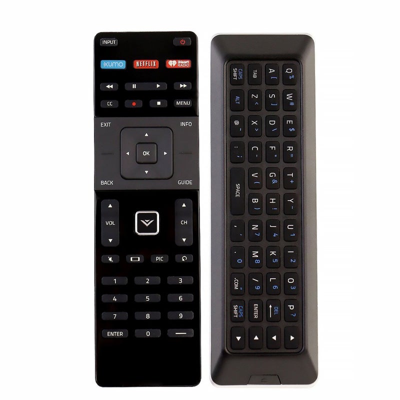 Vinabty New XRT500 LED Replace Remote Control with Keyboard fit for VIZIO TV M422I-B1 M492I-B2 M502I-B1 M552I-B2 M602I-B3 M652I-B2 M702I-B3 P502UI-B1 P552UI-B2 P602UI-B3 P652UI-B2 P702UI-B3 (Bk: 500-2) - Image 1
